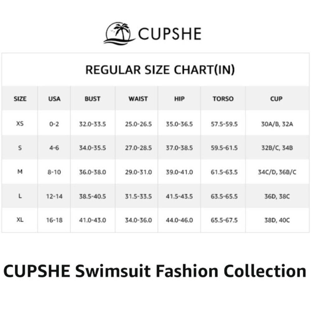 Cupshe Women Red Paisley One Piece Swimsuit Square Neck Cutout L NWT - Picture 9 of 9